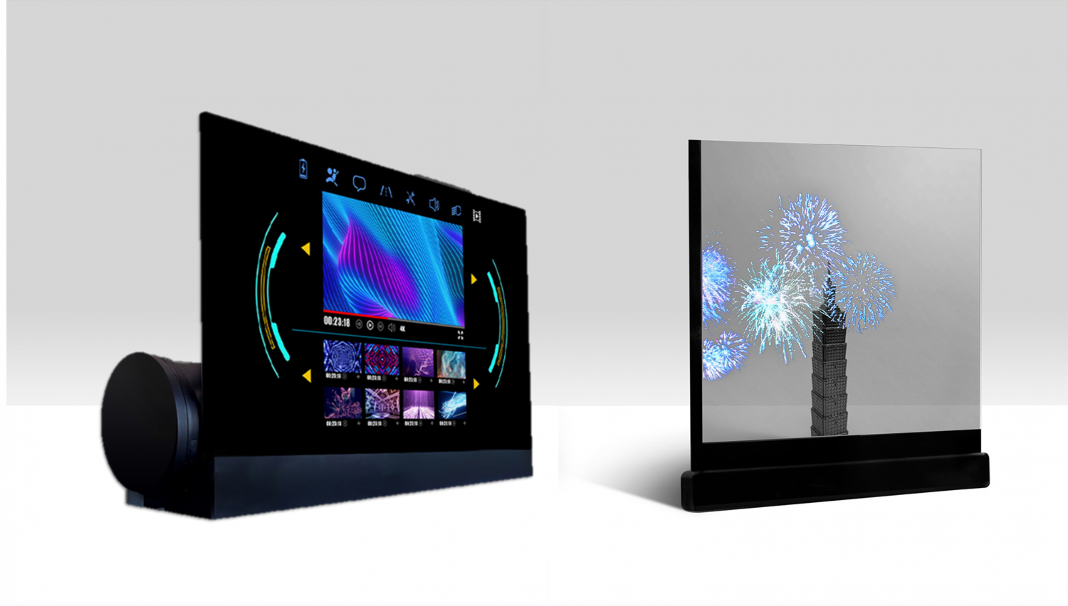 可卷式、折迭性、高透明